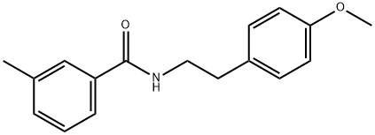 N-[2-(4-methoxyphenyl)ethyl]-3-methylbenzamide Struktur