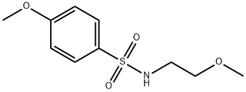 4-methoxy-N-(2-methoxyethyl)benzenesulfonamide Struktur