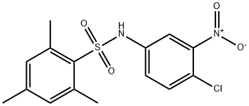 Benzenesulfonamide, N-(4-chloro-3-nitrophenyl)-2,4,6-trimethyl- Struktur