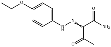 (2Z)-2-[2-(4-ethoxyphenyl)hydrazinylidene]-3-oxobutanamide Struktur