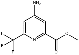 4-Amino-6-trifluoromethyl-pyridine-2-carboxylic acid methyl ester Struktur