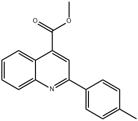 methyl 2-(4-methylphenyl)quinoline-4-carboxylate Struktur