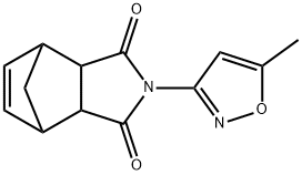 2-(5-methyl-1,2-oxazol-3-yl)-3a,4,7,7a-tetrahydro-1H-4,7-methanoisoindole-1,3(2H)-dione Struktur