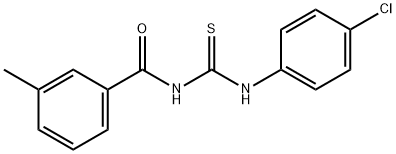 N-{[(4-chlorophenyl)amino]carbonothioyl}-3-methylbenzamide Struktur