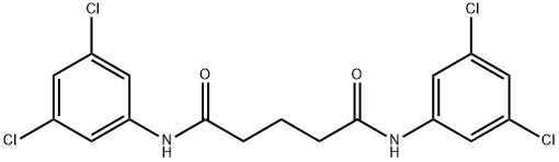 N,N'-bis(3,5-dichlorophenyl)pentanediamide Struktur