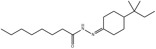 N'-(4-(tert-pentyl)cyclohexylidene)octanehydrazide Struktur