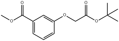 Methyl 3-(2-(tert-butoxy)-2-oxoethoxy)benzoate Struktur