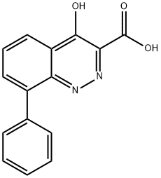 4-Oxo-8-phenyl-1,4-dihydrocinnoline-3-carboxylic acid Struktur