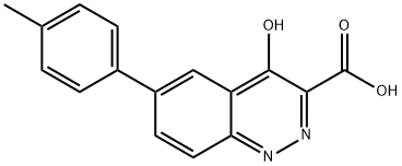 4-Oxo-6-(p-tolyl)-1,4-dihydrocinnoline-3-carboxylic acid Struktur