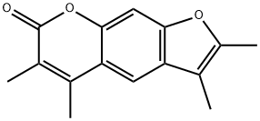 2,3,5,6-tetramethyl-7H-furo[3,2-g]chromen-7-one Struktur