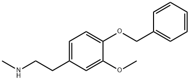 2-(4-(Benzyloxy)-3-methoxyphenyl)-N-methylethan-1-amine Struktur