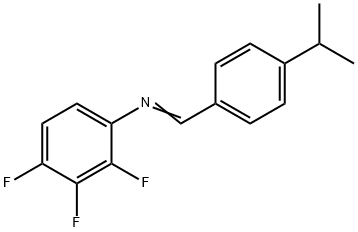 (E)-2,3,4-trifluoro-N-(4-isopropylbenzylidene)aniline Struktur