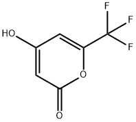 4-hydroxy-6-(trifluoromethyl)-2H-Pyran-2-one Struktur