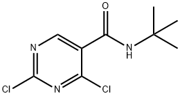 2,4-Dichloro-pyrimidine-5-carboxylic acid-tert-butylamide Struktur