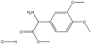 Methyl 2-Amino-2-(3,4-dimethoxyphenyl)acetate Hydrochloride Struktur