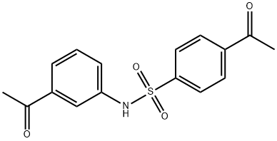 4-Acetyl-N-(3-acetylphenyl)benzenesulfonamide Struktur