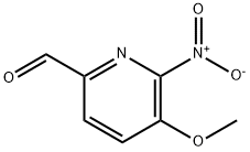 5-methoxy-6-nitropicolinaldehyde Struktur