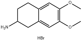 6,7-dimethoxy-2-aminotetraline hydrobromide Struktur