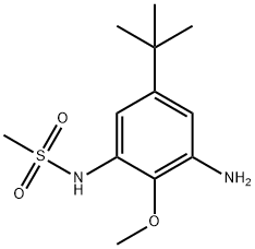 N-(3-amino-5-tert-butyl-2-methoxyphenyl)methanesulfonamide Struktur