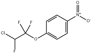 2-CHLORO-1,1,2-TRIFLUOROETHYL 4-NITROPHENYL ETHER Struktur