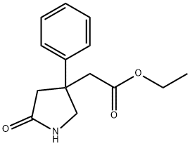 ETHYL 2-(5-OXO-3-PHENYLPYRROLIDIN-3-YL)ACETATE Structure