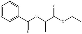 Ethyl 2-(phenylcarbonothioylthio)propanoate Struktur