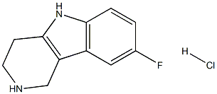 8-fluoro-2,3,4,5-tetrahydro-1H-pyrido[4,3-b]indole hydrochloride Struktur