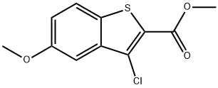 METHYL 3-CHLORO-5-METHOXYBENZO[B]THIOPHENE-2-CARBOXYLATE Struktur