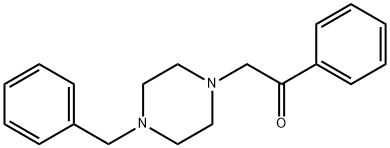 2-(4-Benzyl-1-piperazinyl)-1-phenylethanone hydrobromide
		
	 Struktur