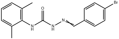 2-[(4-Bromophenyl)methylene]-N-(2,6-dimethylphenyl)-hydrazinecarboxamide Struktur