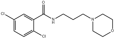 2,5-dichloro-N-[3-(4-morpholinyl)propyl]benzamide Struktur