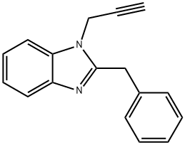 2-Benzyl-1-(prop-2-yn-1-yl)-1H-benzo[d]imidazole Struktur