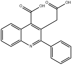 4-carboxy-2-phenyl-3-quinolineacetic acid