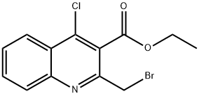 Ethyl 2-(bromomethyl)-4-chloroquinoline-3-carboxylate Struktur