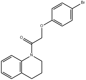 1-[(4-bromophenoxy)acetyl]-1,2,3,4-tetrahydroquinoline Struktur