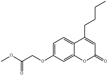 methyl 2-((4-butyl-2-oxo-2H-chromen-7-yl)oxy)acetate Struktur