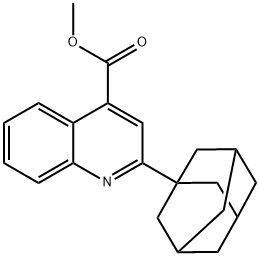 methyl 2-(adamantan-1-yl)quinoline-4-carboxylate Struktur