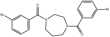 1,4-bis(3-bromobenzoyl)-1,4-diazepane Struktur