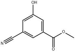 methyl 3-cyano-5-hydroxybenzoate Struktur