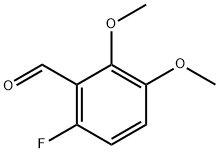 2,3-Dimethoxy-6-fluorobenzaldehyde Struktur