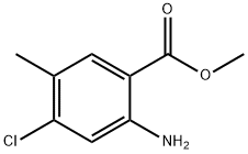 2-Amino-4-chloro-5-methyl-benzoic acid methyl ester Struktur