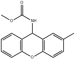 methyl (2-methyl-9H-xanthen-9-yl)carbamate Struktur