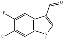 6-Chloro-5-fluoro-1H-indole-3-carbaldehyde Struktur