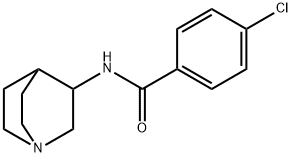 N-(1-azabicyclo[2.2.2]oct-3-yl)-4-chlorobenzamide Struktur