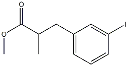 methyl 3-(3-iodophenyl)-2-methylpropanoate Struktur