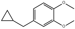 4-(Cyclopropylmethyl)-1,2-dimethoxybenzene Struktur