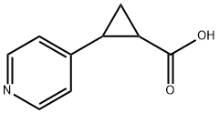 2-(4-pyridinyl)Cyclopropanecarboxylic acid Struktur