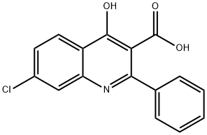 7-Chloro-4-hydroxy-2-phenylquinoline-3-carboxylic acid Struktur