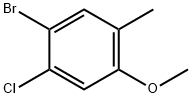 1-Bromo-2-chloro-4-methoxy-5-methyl-benzene Struktur