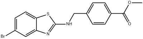 Methyl 4-(((5-bromobenzo[d]thiazol-2-yl)amino)methyl)benzoate Struktur